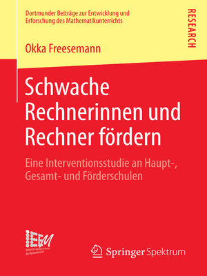 cover image of Schwache Rechnerinnen und Rechner fördern